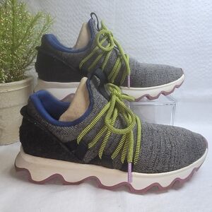 SOREL KINETIC LACE UP TRAINER ATHLETIC SNEAKERS GRAY WOMENS SIZE 6.5